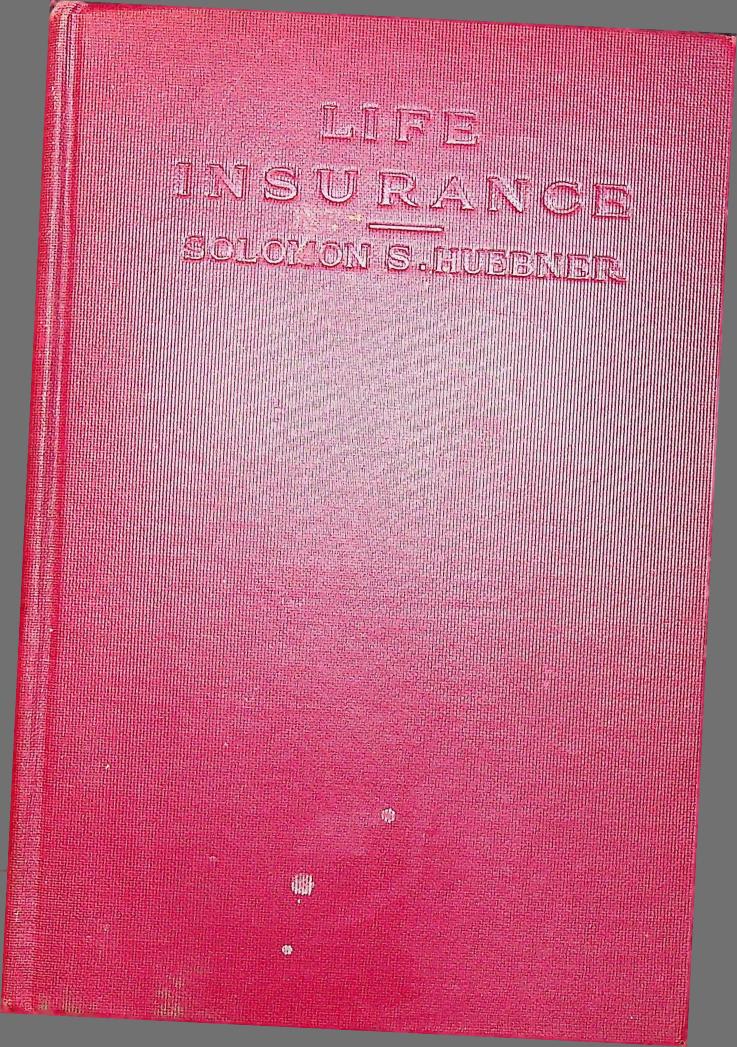 Cover of Life Insurance, 1921
